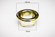 pierścień maskujący, ozdobny otworu przelewu umywalki 25mm kolor złoty